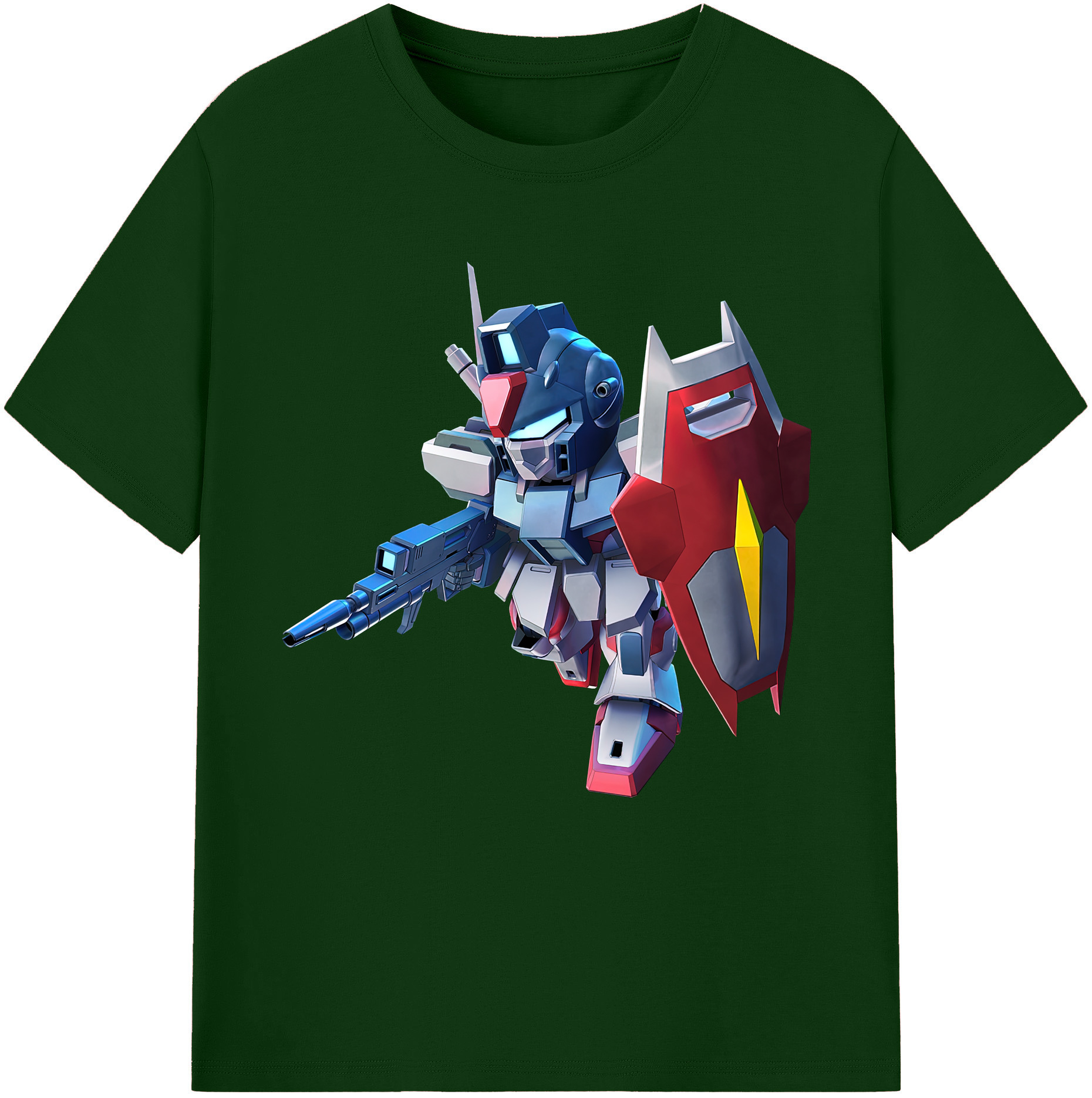 （画像用） 機動戦士ガンダム Mobile Suit Gundam 綿100％半袖Tシャツ（フロントプリント）